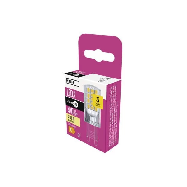 LED izzó Classic JC / G9 / 4 W (40 W) / 470 lm / meleg fehér