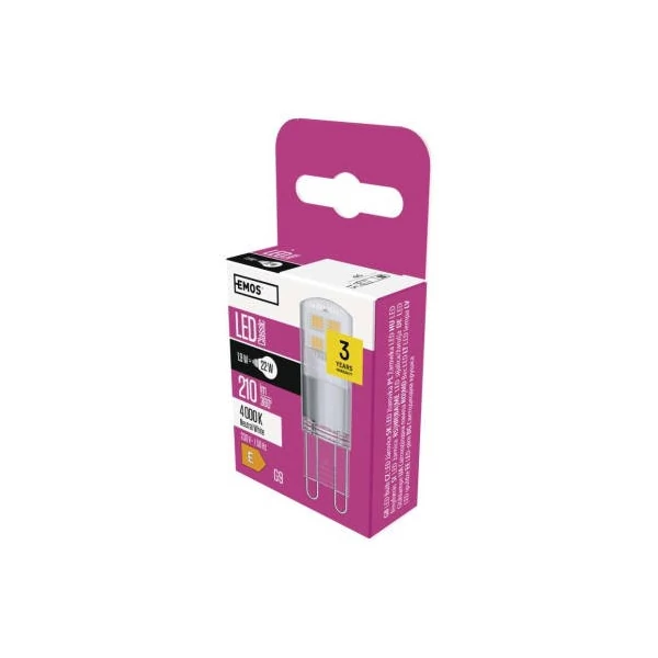 LED izzó Classic JC / G9 / 1,9 W (22 W) / 210 lm / természetes fehér