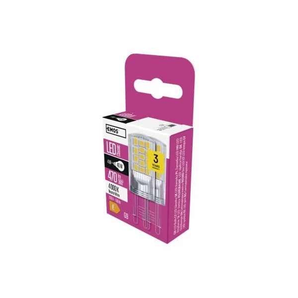 LED izzó Classic JC / G9 / 4 W (40 W) / 470 lm / természetes fehér