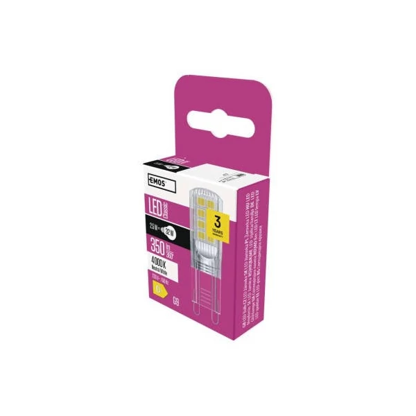 LED izzó Classic JC / G9 / 2,5 W (32 W) / 350 lm / természetes fehér
