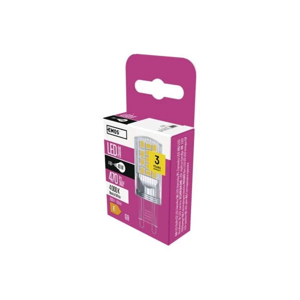 LED izzó Classic JC / G9 / 4 W (40 W) / 470 lm / természetes fehér