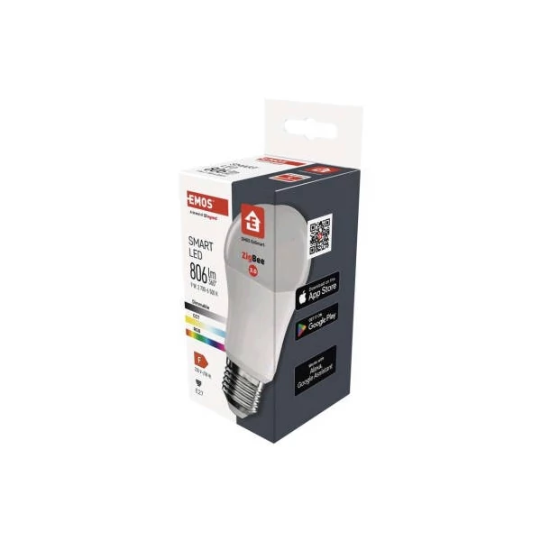LED izzó GoSmart A60 / E27 / 9 W (60 W) / 806 lm / RGB / dimmelhető / Zigbee