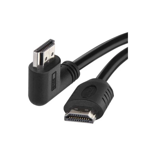 EMOS HDMI kábel 2.0 A-A dugó 90°, 1.5m