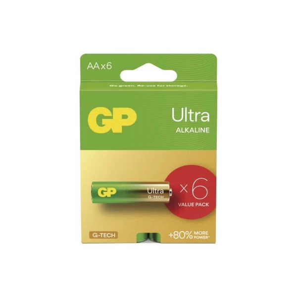 GP Ultra Alkáli elem AA 6 db