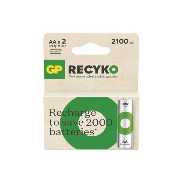 GP ReCyko NiMH Akkumulátor HR6 (AA) 2100mAh 2db