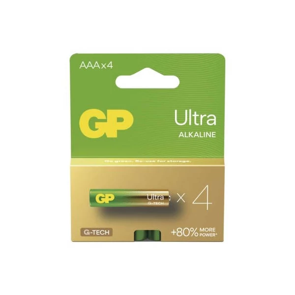 GP Ultra Alkáli elem AAA 4db