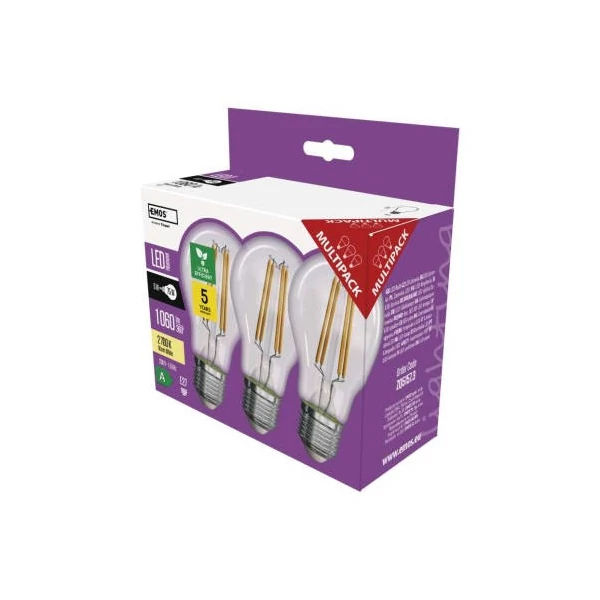 LED izzó Filament A60 / E27 / 5 W (75 W) / 1 060 lm / meleg fehér