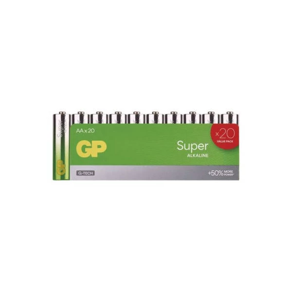 GP SUPER ALKÁLI ELEM LR6 (AA) 20DB/FÓLIA