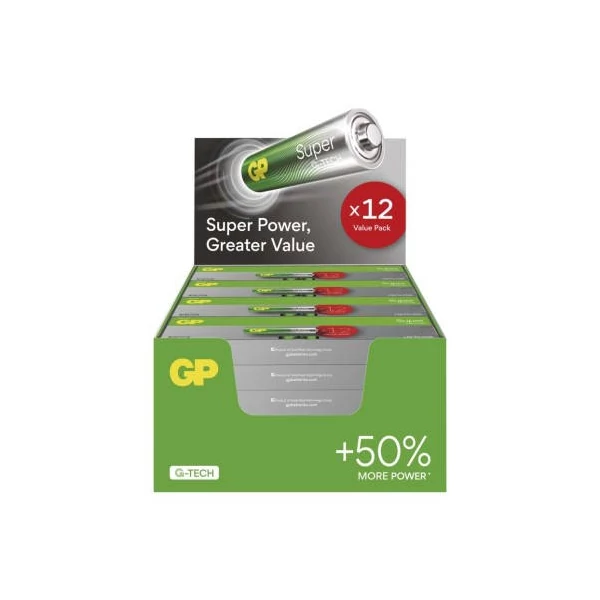 GP Super Alkáli elem AA 288 db, display box