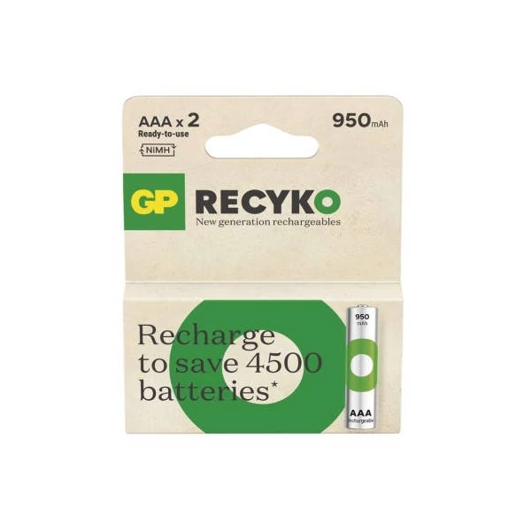 GP ReCyko NiMH Akkumulátor HR03 (AAA) 950mAh 2db