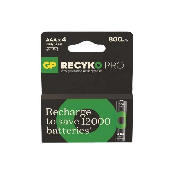 GP ReCyko Pro NiMH Akkumulátor HR03 (AAA) 4db