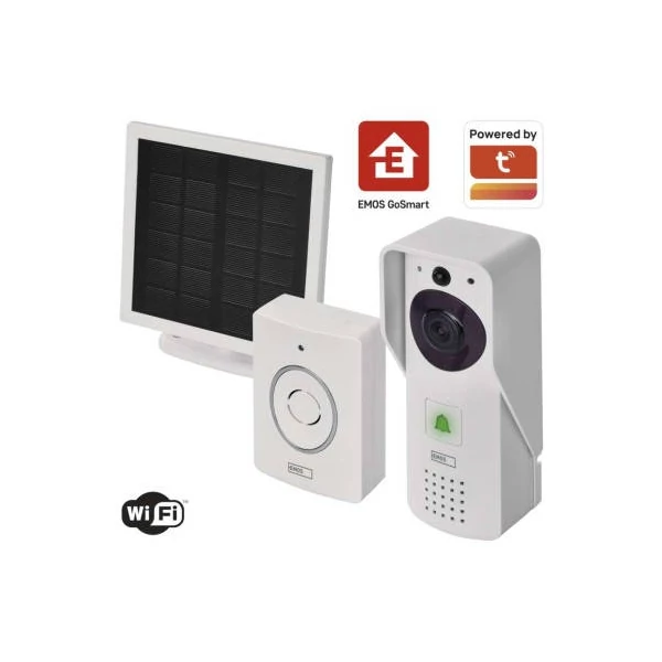 GoSmart Vezeték nélküli akkumulátoros video kaputelefon IP-09D wifivel és napelemmel
