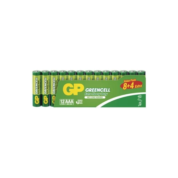 GP ELEM GREENCELL R03 12SH