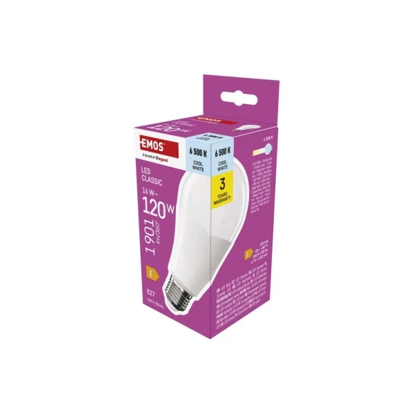 LED izzó Classic A70 / E27 / 16 W (120 W) / 1901 lm / Hideg fehér