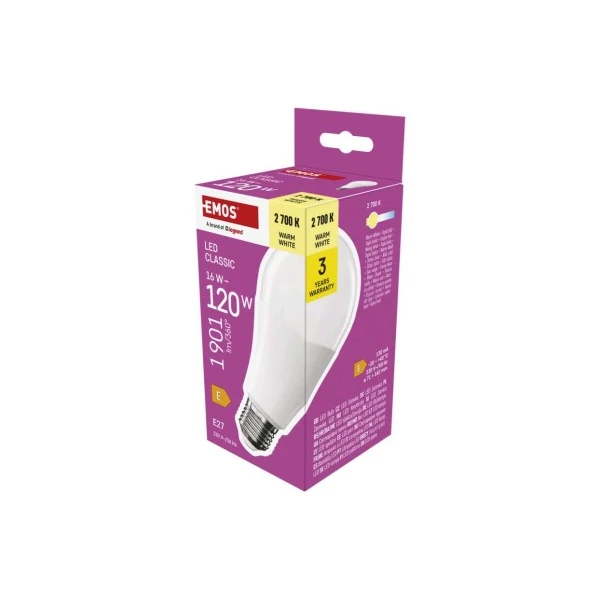 LED izzó Classic A70 / E27 / 16 W (120 W) / 1901 lm / Meleg fehér