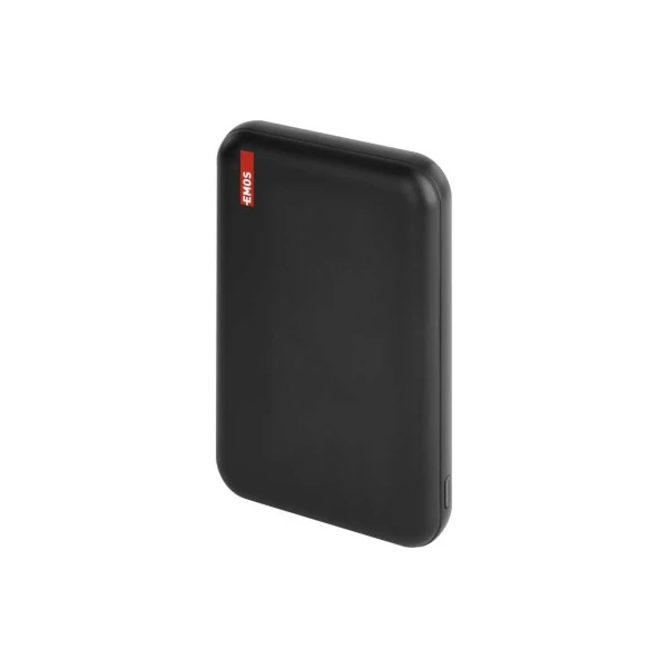 EMOS Powerbank WI 521, 5 000 mAh, 20 W+Wireless, fekete