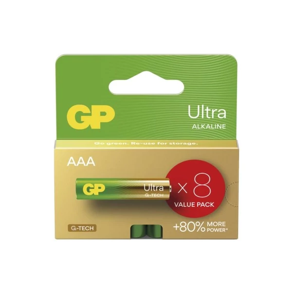 GP Ultra Alkáli elem AAA 8db