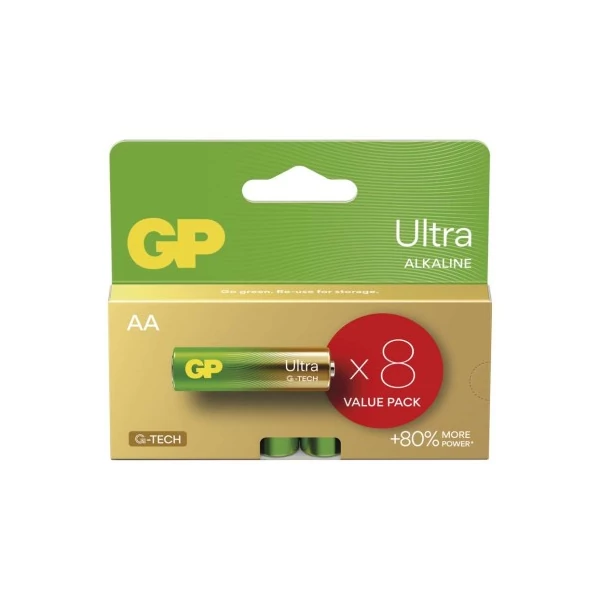 GP Ultra Alkáli elem AA 8db