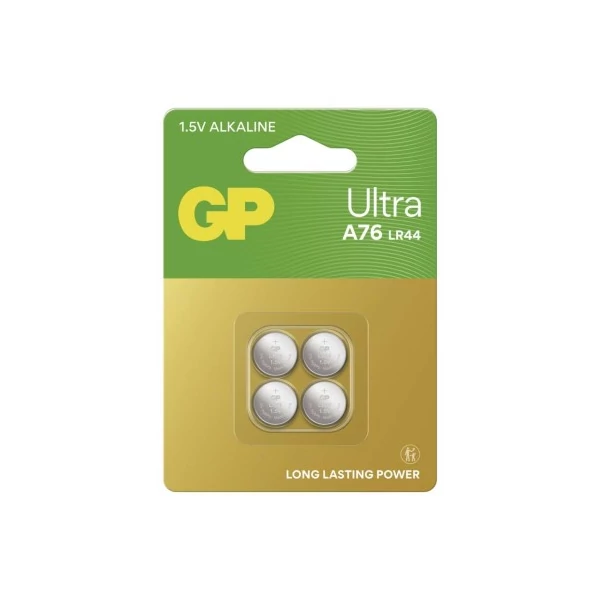 GP Ultra Alkáli gombelem LR44 (a76) 4db/bliszter