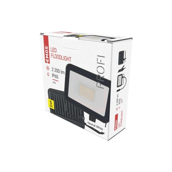 EMOS LED reflektor INOVO 20W 2200lm IP65 természetes fehér