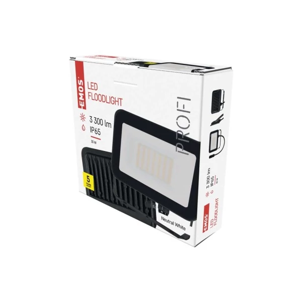 EMOS LED reflektor INOVO 30W 3300lm IP65 természetes fehér