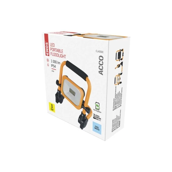 EMOS Profi LED reflektor ACCO 10W 1000lm IP54 hideg fehér