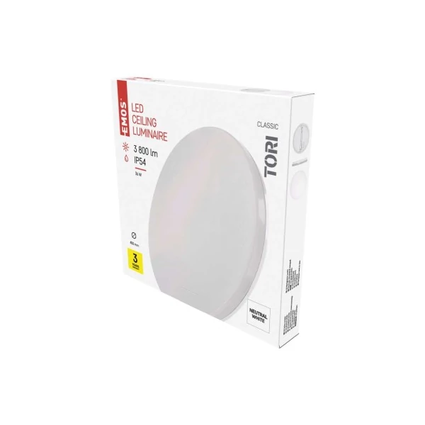 EMOS LED MENNYEZETI LÁMPA TORI 36W NW IP54