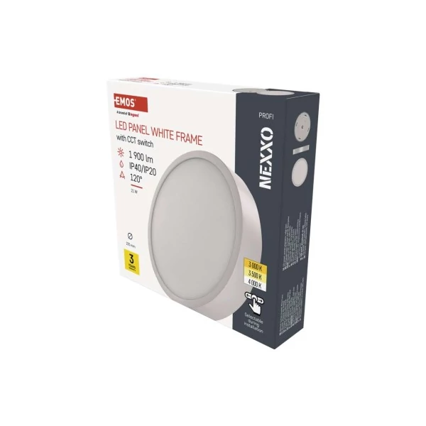 LED felületi lámpatest NEXXO, kerek, fehér, 21W, CCT