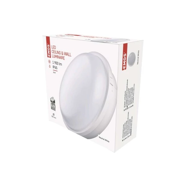 EMOS LED mennyezeti lámpa QARI 20W 1900lm IP65 természetes fehér