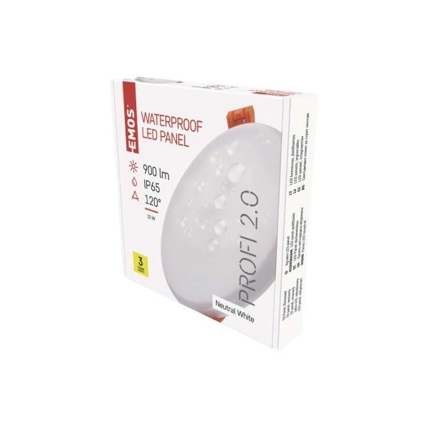EMOS LED panel VIXXO beépíthető 10W 900lm IP65 természetes fehér