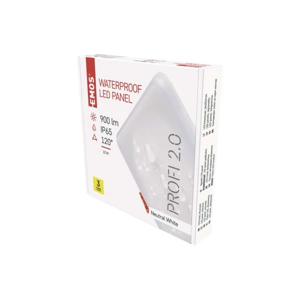 EMOS LED panel VIXXO beépíthető 10W 900lm IP65 természetes fehér