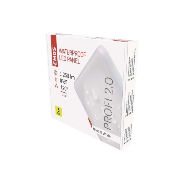 EMOS LED panel VIXXO beépíthető 13.5W 1250lm IP65 természetes fehér