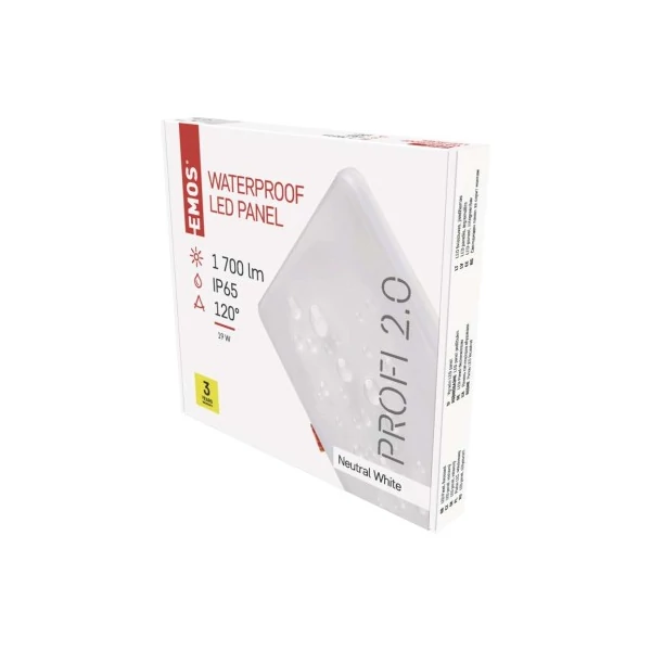 EMOS LED panel VIXXO beépíthető 19W 1700lm IP65 természetes fehér