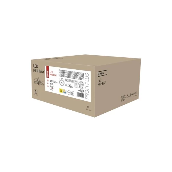 EMOS LED HIGHBAY ipari mennyezeti lámpa ASTER 100W IP65 120°