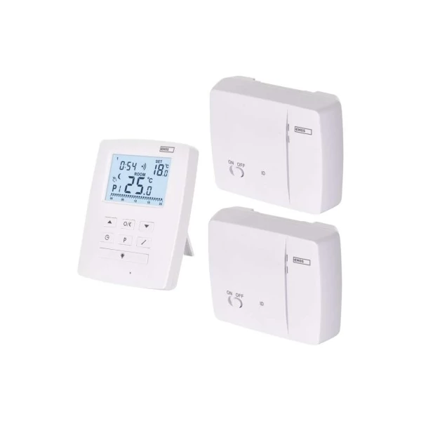 Programozható vezeték nélküli OpenTherm szobatermosztát 2 vevőegységgel P5611OT.2R 