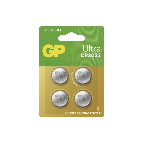 GP Ultra Lítium gombelem CR2032 4db/bliszter