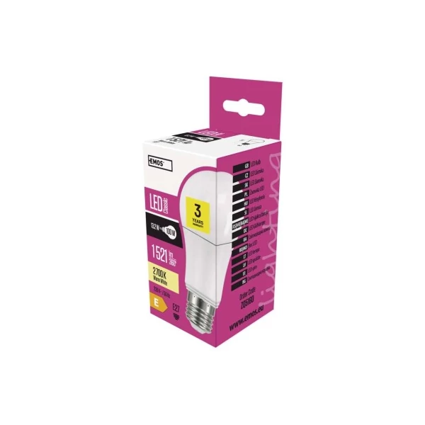 LED izzó Classic A60 / E27 / 13,2 W (100 W) / 1 521 lm / meleg fehér
