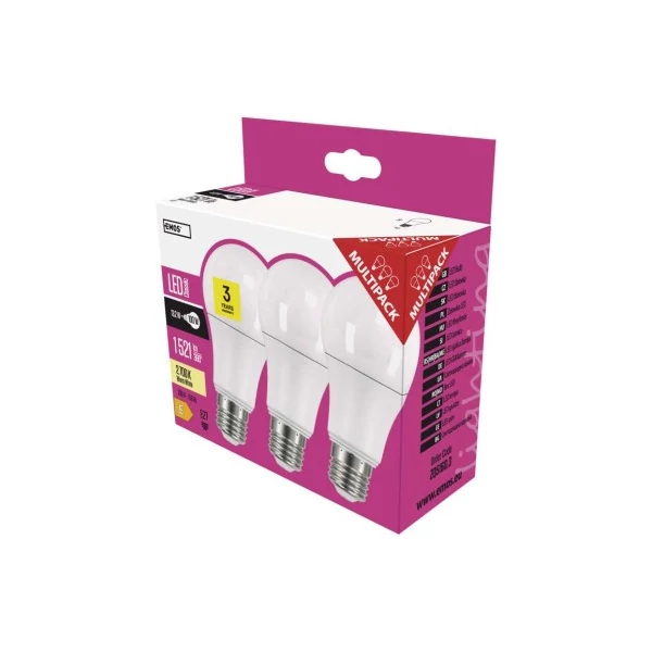 LED izzó Classic A60 / E27 / 13,2 W (100 W) / 1 521 lm / meleg fehér