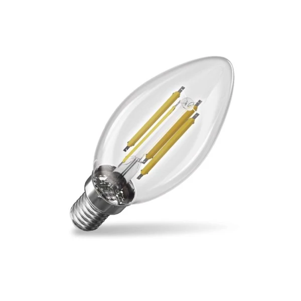 LED izzó Filament gyertya A CLASS/ E14 / 3,8 W (60 W) / 806 lm / Meleg fehér