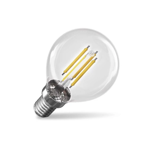 LED izzó Filament Mini Globe A CLASS / E14 / 3,8 W (60 W) / 806 lm / meleg fehér