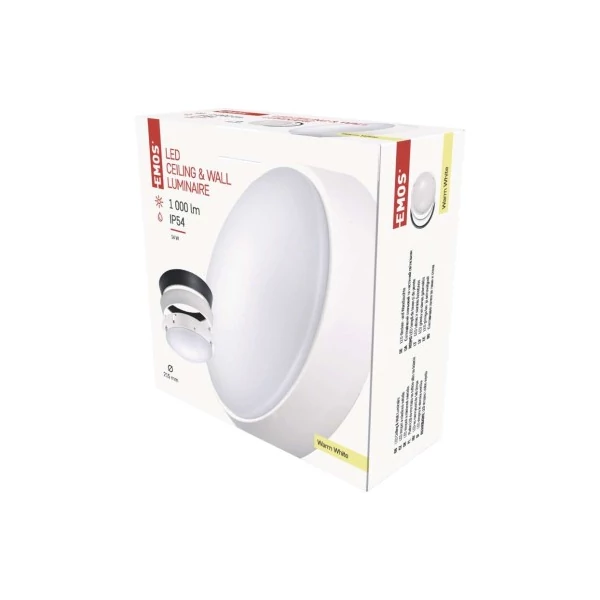 EMOS LED mennyezeti lámpa ZURI 14W 1000lm IP54 meleg fehér