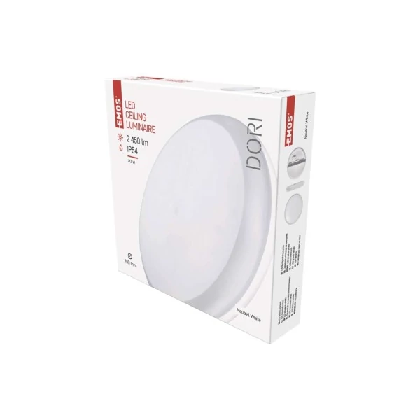 EMOS DORI LED mennyezeti lámpa 24,5W 2450lm IP54 term. fehér
