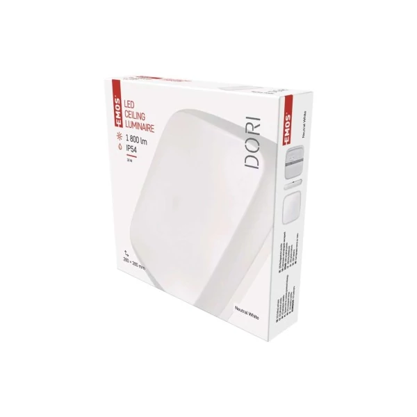 EMOS Dori LED mennyezeti lámpa 18W 1800lm IP54 term. fehér