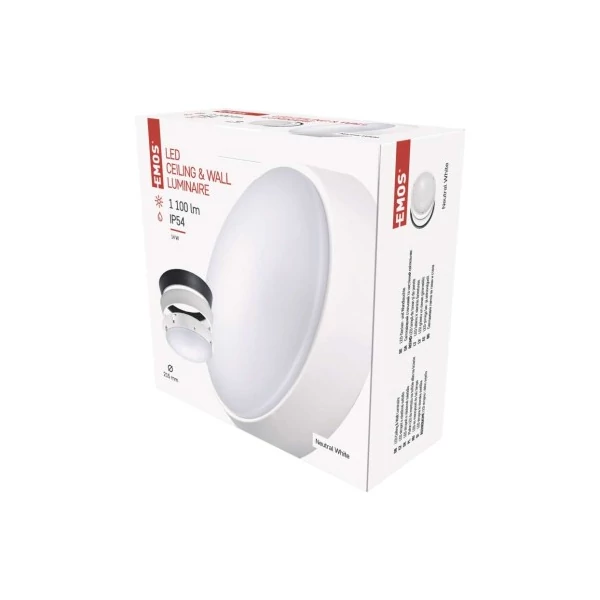 EMOS LED mennyezeti lámpa ZURI 14W 1100lm IP54 természetes fehér