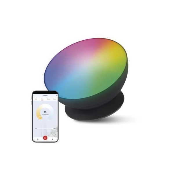 GoSmart LED hangulatlámpa, fekete, meleg fehér–hideg fehér/ RGB, WiFi