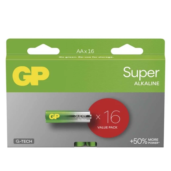 GP Super Alkáli elem AA 16db