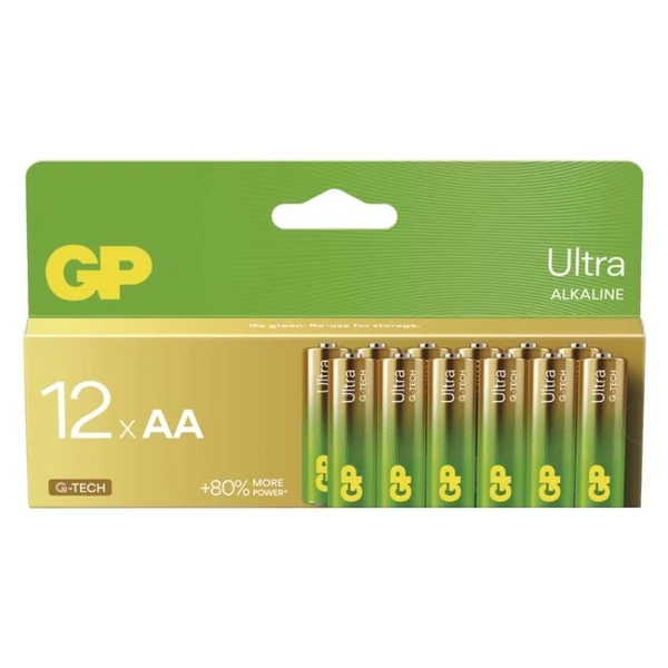 GP Ultra Alkáli elem AA 12db