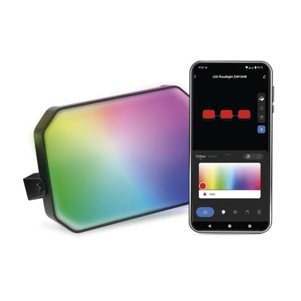 GoSmart kültéri LED reflektor, bővítő készlet, 1 darab, 4 W, RGBIC dimmelhető, WiFi