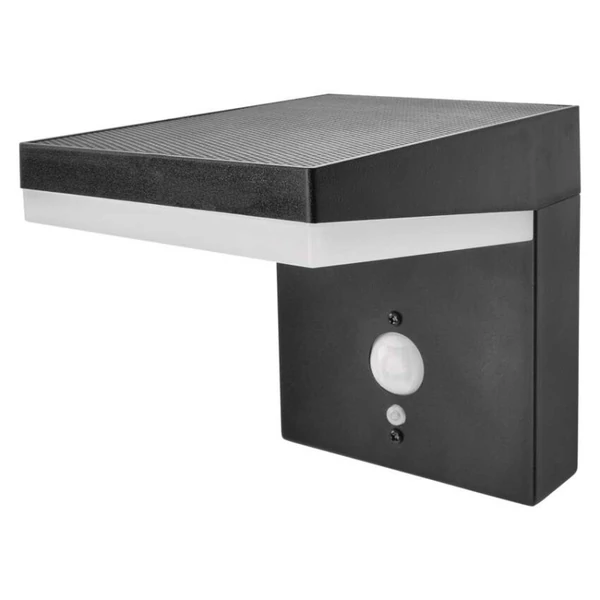 LED napelemes kerti fali lámpa szürkületérzékelővel, VEREA, 10,7 × 15,4 × 13 cm
