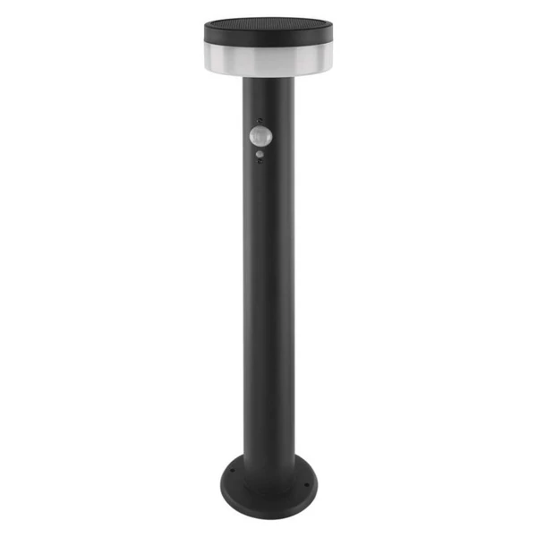LED napelemes kerti lámpa szürkületérzékelővel, TERION, 12,5 × 12,5 × 50 cm